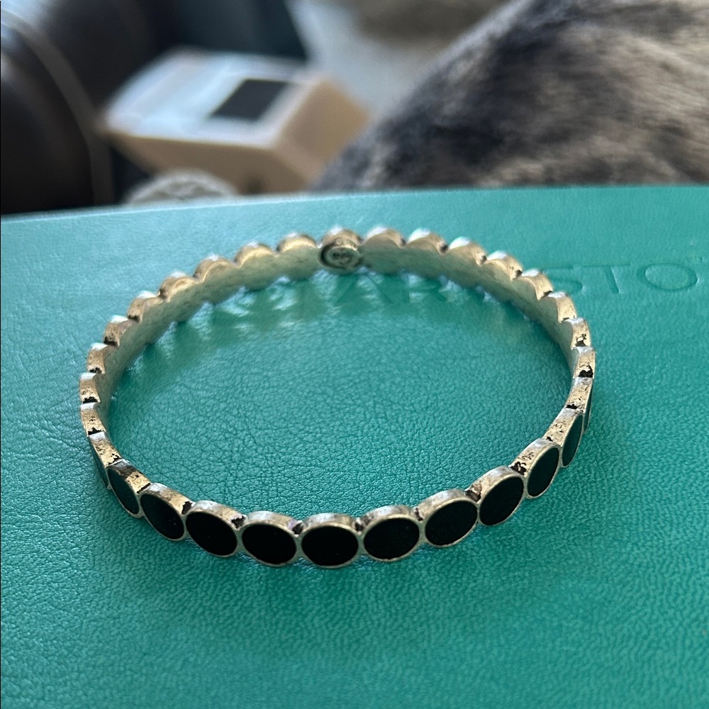 Empire Chic Silver and Black Bracelet 9”